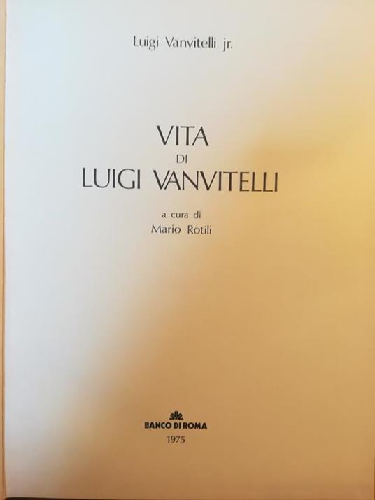 Vita di Luigi Vanvitelli - copertina