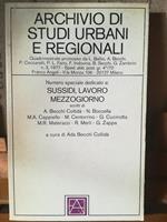 Archivio di studi urbani e regionali. N. 3. 1977. Sussidi, lavoro, mezzogiorno