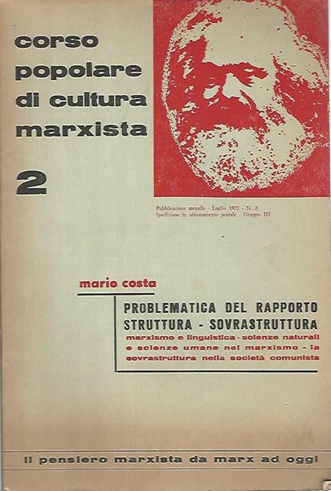 Corso popolare di cultura marxista 2 - Mario Costa - copertina