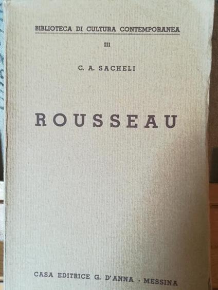 Rousseau - C. A. Sacheli - copertina