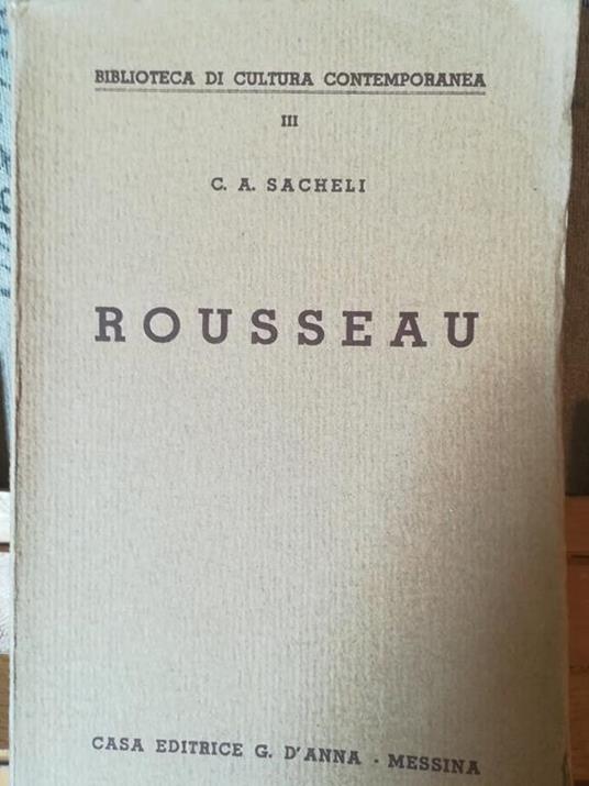 Rousseau - C. A. Sacheli - copertina