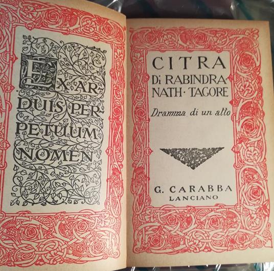 Citra. Dramma in un atto - Rabindranath Tagore - copertina
