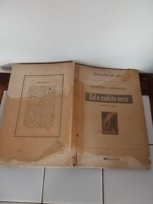 Ed è subito sera - Salvatore Quasimodo - copertina