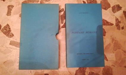 fontane romane - Livia Venturini - copertina