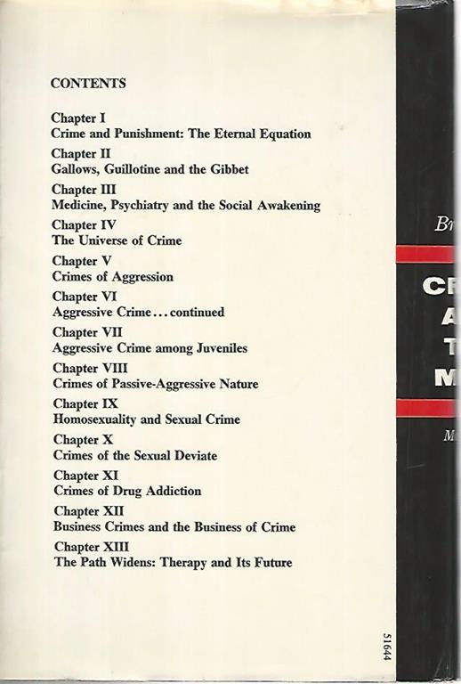 Crime and the mind. A psychiatric analysis of crime and punishment - Walter Bromberg - 2