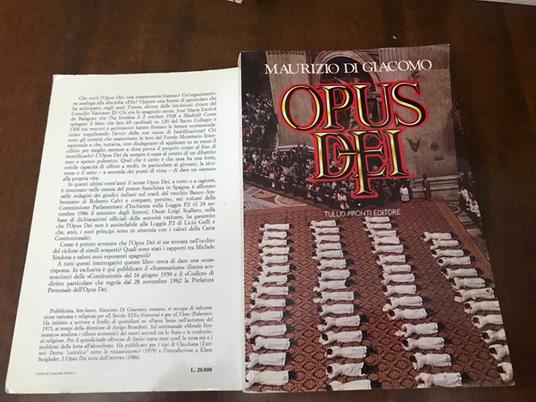Opus Dei - Maurizio Di Giacomo - copertina
