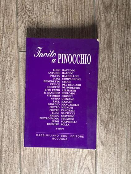 Invito a Pinocchio - copertina