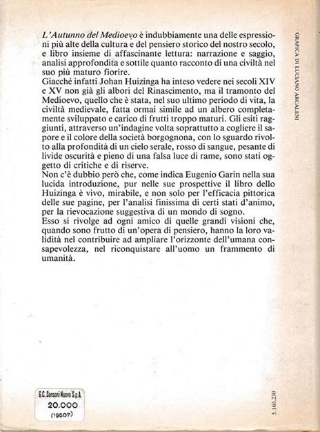 L' autunno del Medioevo - Johan Huizinga - 2