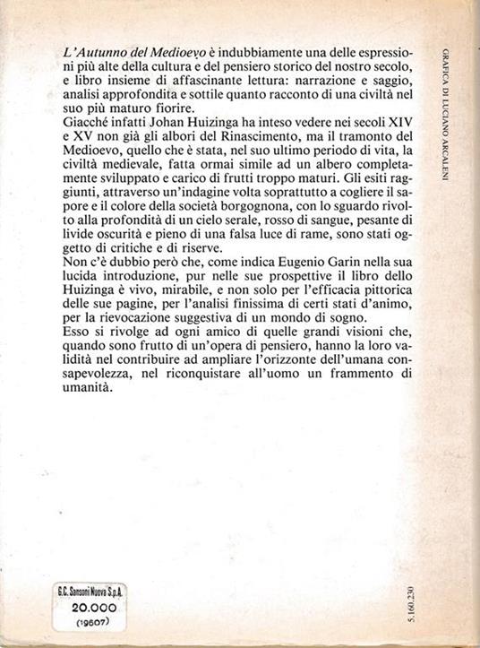 L' autunno del Medioevo - Johan Huizinga - 2