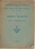Estratto dell'annuario ufficiale delle forze armate del regno d'italia 1935 Anno XIII. Regia Marina. Parte II persone civili
