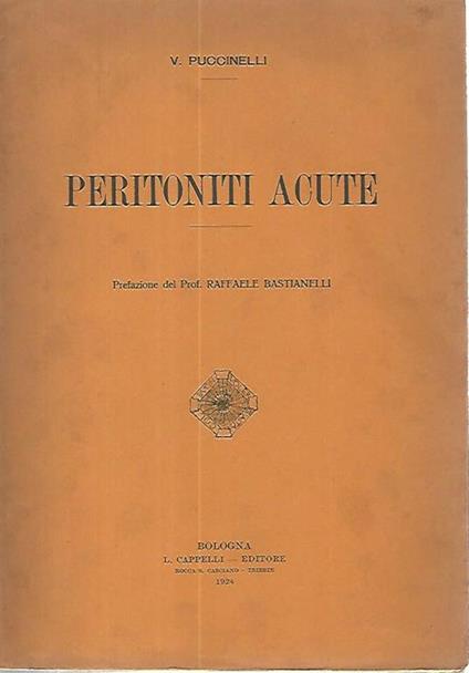 Peritoniti acute - V. Puccinelli - copertina