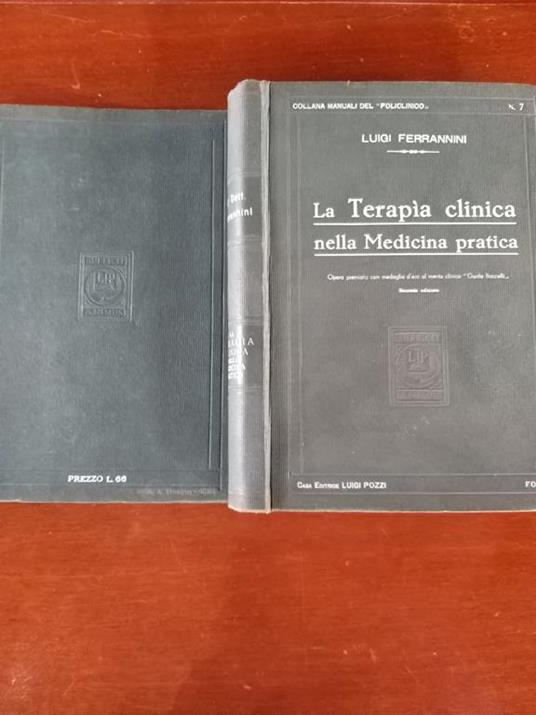 La terapia clinica nella medicina pratica - Luigi Ferrannini - copertina