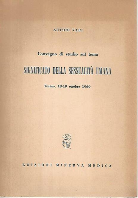 Convegno di studio sul tema significato della sessualità umana - copertina