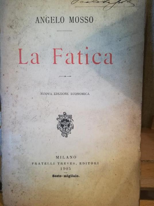 La Fatica - Angelo Mosso - copertina