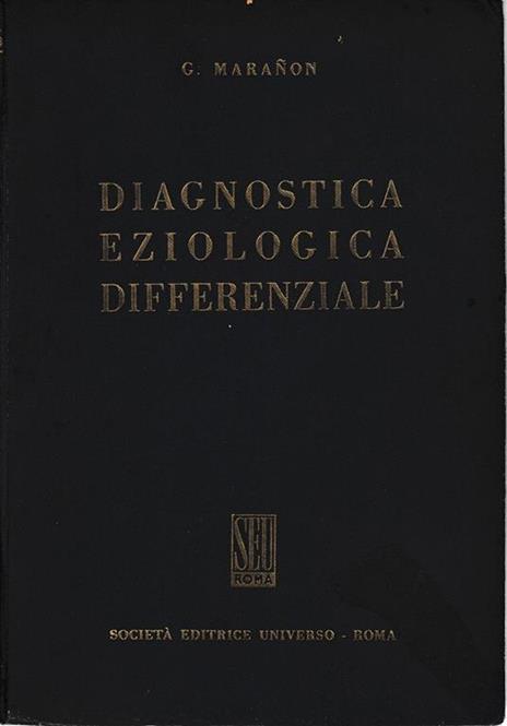 Diagnostica Eziologica Differenziale - Gregorio Maranon - copertina