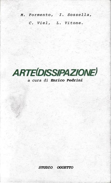 Arte(Dissipazione) - copertina