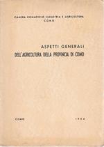 Aspetti generali dell'agricoltura della provincia di Como