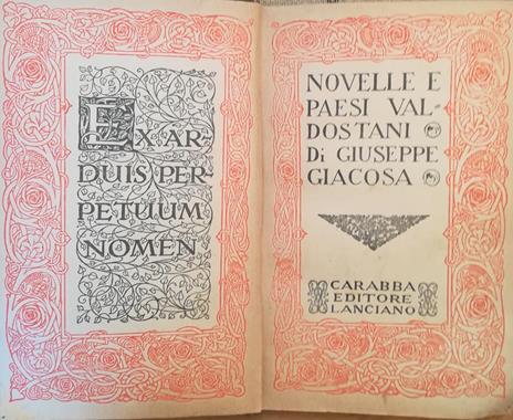 Novelle e paesi valdostani - Giuseppe Giacosa - copertina