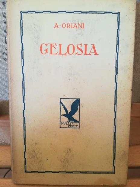 Gelosia - Alfredo Oriani - copertina