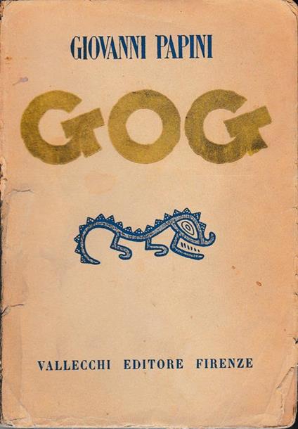 Gog - Giovanni Papini - copertina