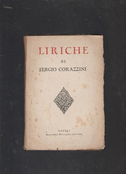 Liriche - Sergio Corazzini - copertina