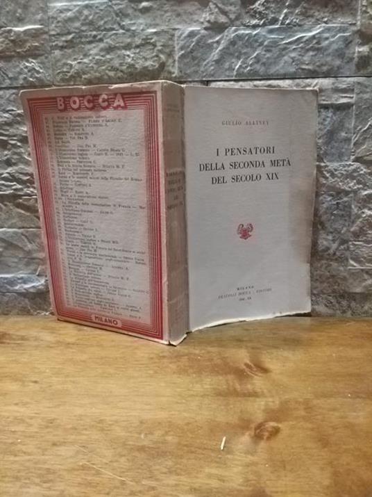 I pensatori della seconda metà del secolo XIX - Giulio Alliney - copertina