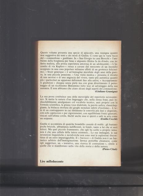 I RACCONTI - Carlo Emilio Gadda - 2