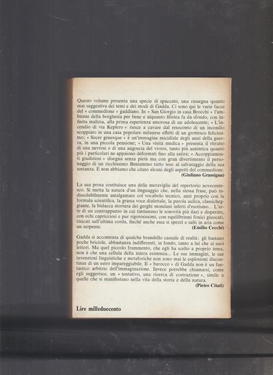 I RACCONTI - Carlo Emilio Gadda - 2