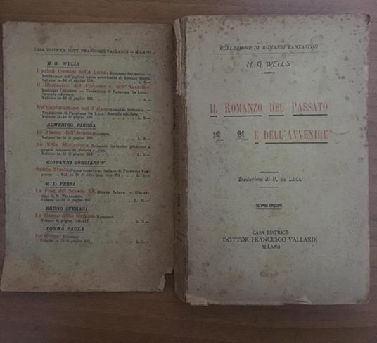 Il romanzo del passato e dell'avvenire - Herbert G. Wells - copertina