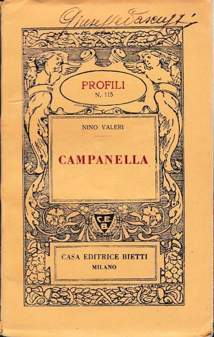 Campanella - Nino Valeri - copertina