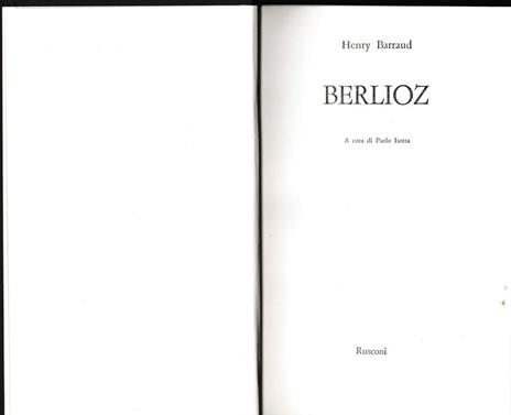 Berlioz - Henry Barraud - copertina