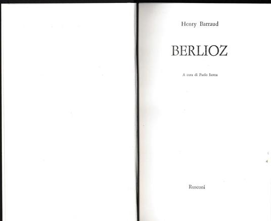 Berlioz - Henry Barraud - copertina