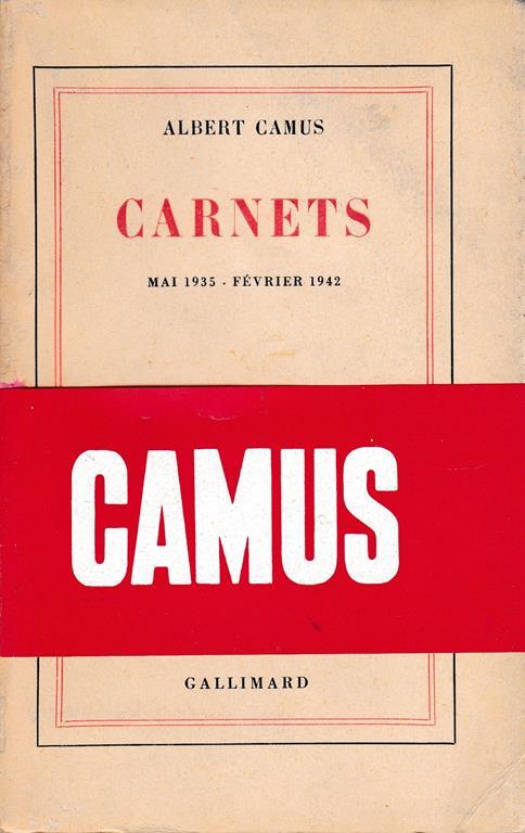 Carnets. May 1935 - Février 1942 - Albert Camus - copertina