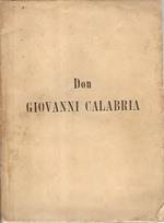 Profilo biografico di Don Giovanni Calabria