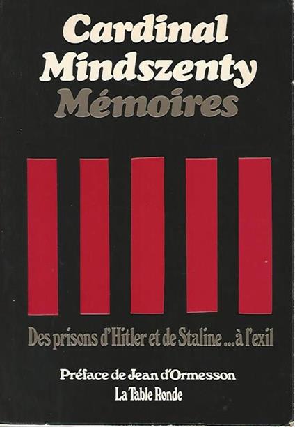 Memoires - József Mindszenty - copertina