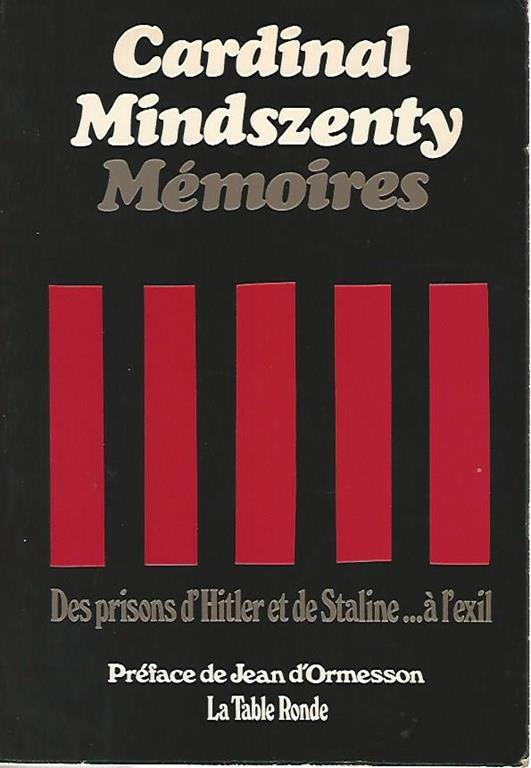 Memoires - József Mindszenty - copertina