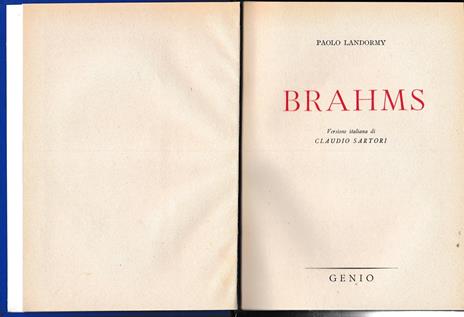 Brahms - P. Landormi - copertina