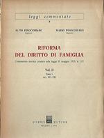 Riforma del diritto di famiglia Volume II. Tomi I-II