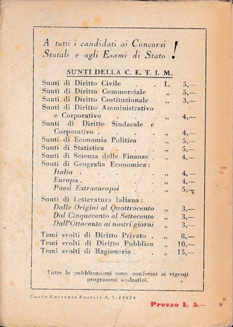 Sunto di Diritto Civile - Domenico Tramontana - 2