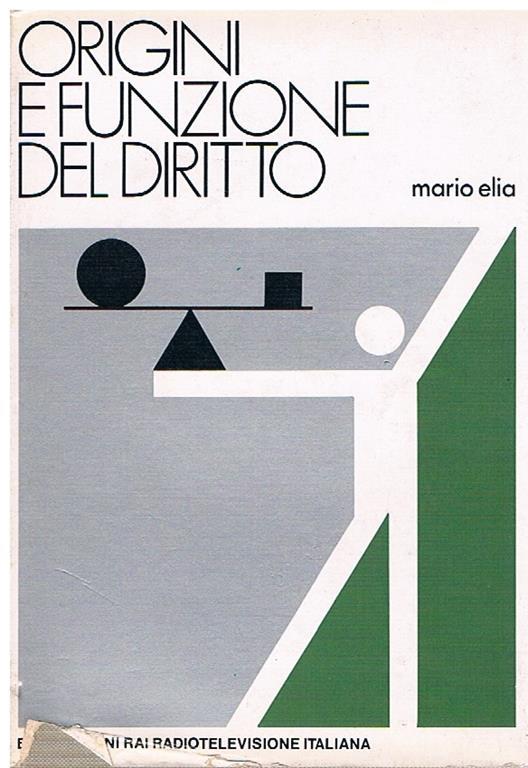 Origini e funzioni del diritto - Mario Elia - copertina