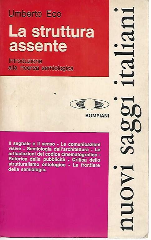La struttura assente - Umberto Eco - copertina