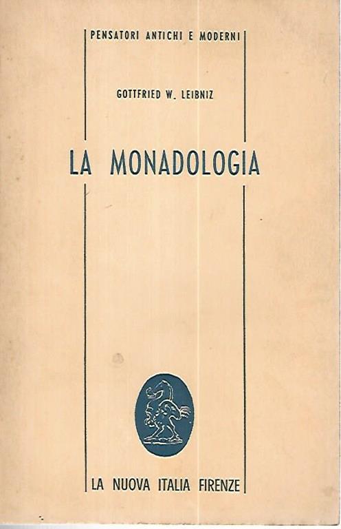 La monadologia - Gottfried W. Leibniz - copertina