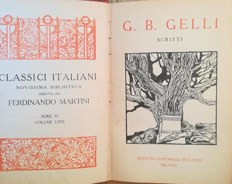 Scritti - G. B. Gelli - copertina