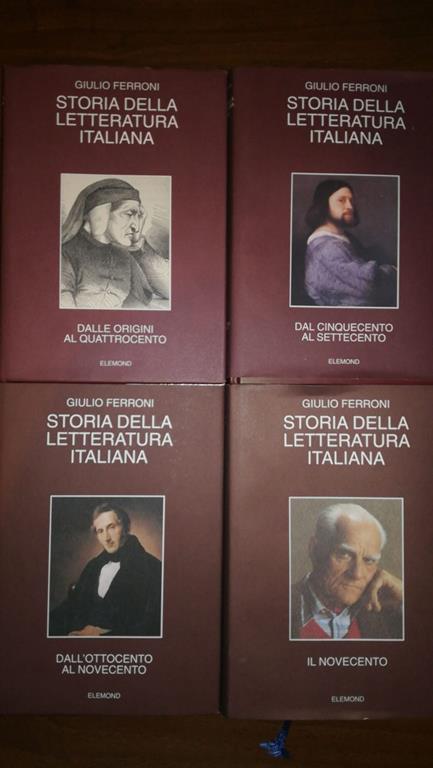 Storia della letteratura italiana. 4 volumi
