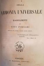 Della armonia universale. Ragionamenti di Vito Fornari