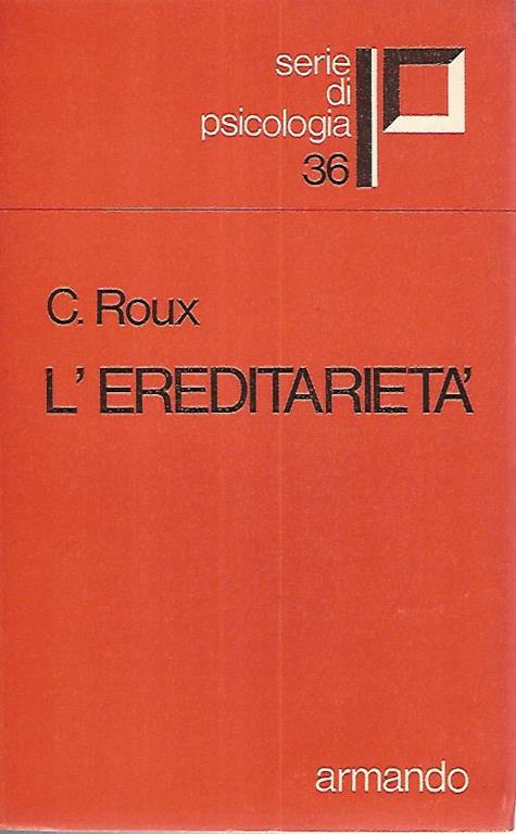 L' ereditarietà - C. Roux - copertina