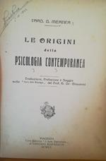 Le origini della psicologia contemporanea