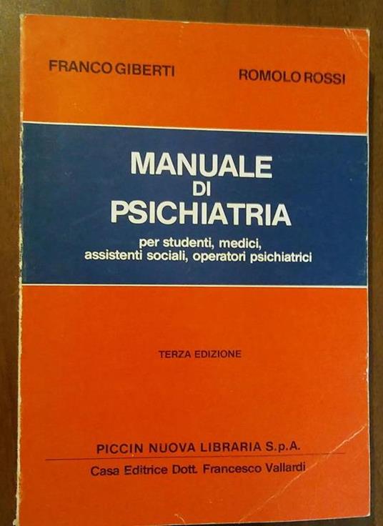 manuale di psichiatria - copertina