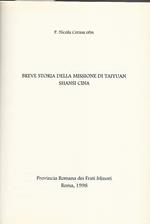 Breve storia della missione di Taiyuan Shansi Cina
