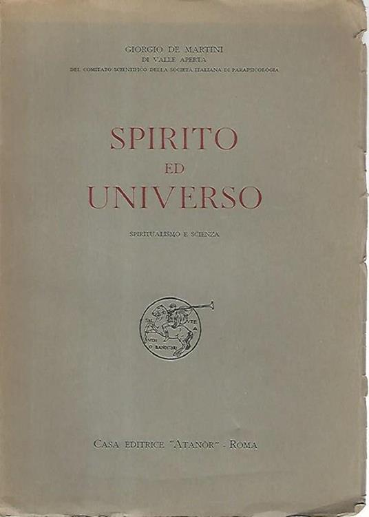 Spirito ed universo - Giorgio De Martini - copertina